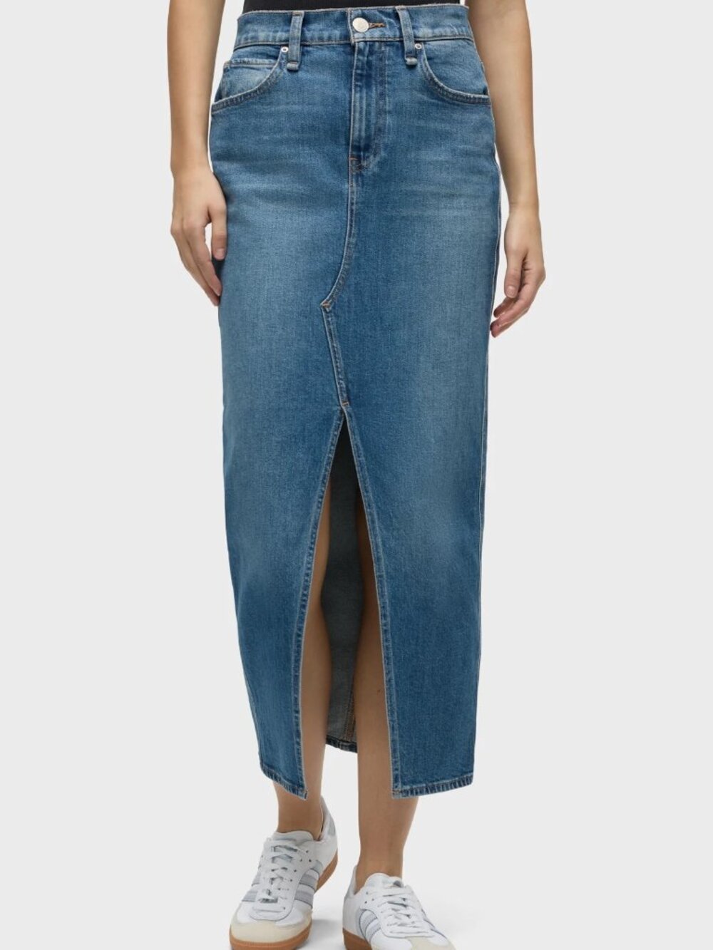 Hudson Reconstructed Midi Skirt in Lucent 26